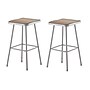 NPS 6300 Series Armless Wood/Steel Backless Stool with Footrest, Gray, 2/Pack (6330/2)~#|#~988C30C4-13D1-4E94-9920E0F0087F8706_sc7