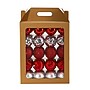 Nearly Natural Holiday Shatterproof Red Christmas Tree Ornament Box Set, 80mm, 40/Set (D1000-RD)~#|#~988F3C93-FDBE-4BF5-B6132E796E9D156B_sc7