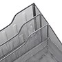 Mind Reader Metal Desktop Organizer Vertical File Holder Paper Letter Tray, Silver (MESHBOX5-SIL)~#|#~989D5D41-5E63-4685-9E9F9D52447FFC4D_sc7