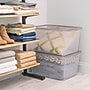 Iris 58 Quart Snap Top Plastic Snap Closure Storage Bin, Clear, 5/Pack (500158)~#|#~989DCFED-CE81-4E59-A006E202A480504F_sc7