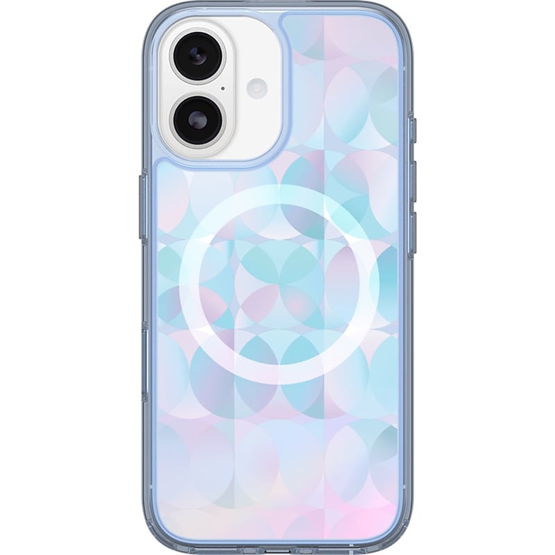 OtterBox Symmetry MagSafe Phone Case for Apple iPhone 17, Shock Absorbing, Opal Prism (77-98886) image 1