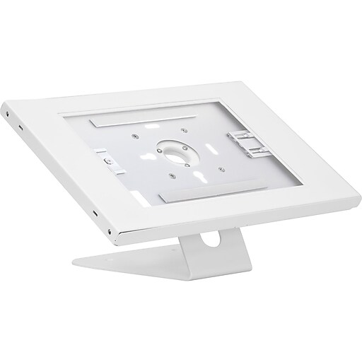 MountIt! Adjustable AntiTheft iPad Countertop Stand/Wall Mount, White