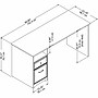 Bush Furniture Cabot 60"W Computer Desk with Drawers, Espresso Oak (WC31860)~#|#~98A2CE32-C89A-4282-A10DA3D040B00A0B_sc7