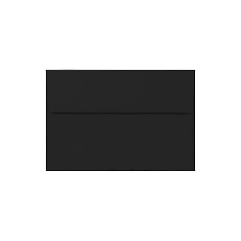 JAM Paper A8 Booklet Envelope 5 1/2" x 8 1/8", Black, 50/Pack (236823596i) image 1