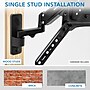 Mount-It! Full Motion TV Wall Mount with Gas Spring Arm, Supports 23" to 55" Screens, 50.6lbs. Max. (MI-444BLK)~#|#~98ACAC6B-C10A-41B8-AC083186AFC97B08_sc7