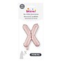 Party City (Air-Filled) 16" "X" Foil Balloon, Dusty Rose (AM 1 10009 1-92)~#|#~98B2225F-0A6E-4E95-A6B58075E2364172_sc7