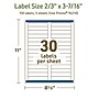 Avery Dissolvable Rectangle Multipurpose Labels, 2/3" x 3-7/16", Off-white, 150/Pack (94210)~#|#~98B9B2E7-DF34-4EF5-96DB8411BB24D209_sc7