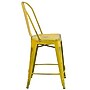 Flash Furniture Carly Contemporary Metal Slat Back Counter Stool, Distressed Yellow (ET353424YL)~#|#~98BE1498-20D7-40D4-8CEFA609248826F2_sc7