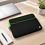 Vangoddy 15" Laptop Sleeve, Black/Green (NBKLEA224)~#|#~98BF4D0E-FCB6-4134-999F182424BB91C2_sc7