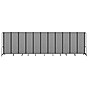 National Public Seating Robo Series 11-Panel Folding Mobile Room Divider, 72"H x 256"W, Grey Fabric (RDB6-11PT02)~#|#~98C21A91-D7C1-4AE8-B1B1DB2F0ED26F12_sc7