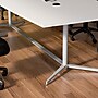 Bush Business Furniture 72"W x 36"D Boat Shaped Conference Table, White (99TBM72WHSVK)~#|#~98C78BE0-C632-4FCE-95EFB6734D947892_sc7