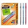 BIC Round Stic Xtra-Life Ballpoint Pen, Medium Point, 1.0mm, Assorted Ink, 60/Pack (GSM609-AST)~#|#~98CCE1B5-453E-4B3D-8D536E36EB5CB2E8_sc7