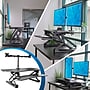 Mount-It! 47" W Manual Adjustable Standing Desk Converter with Dual Monitor Mount, Black (MI-8052)~#|#~98CDD337-C81B-410F-8974EDFDEBFA7E62_sc7