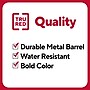 TRU RED™ XL Tank Permanent Markers, Chisel Tip, Assorted, 4/Pack (TR56935)~#|#~98CF5169-E052-453C-AD8B4840DCCB3390_sc7
