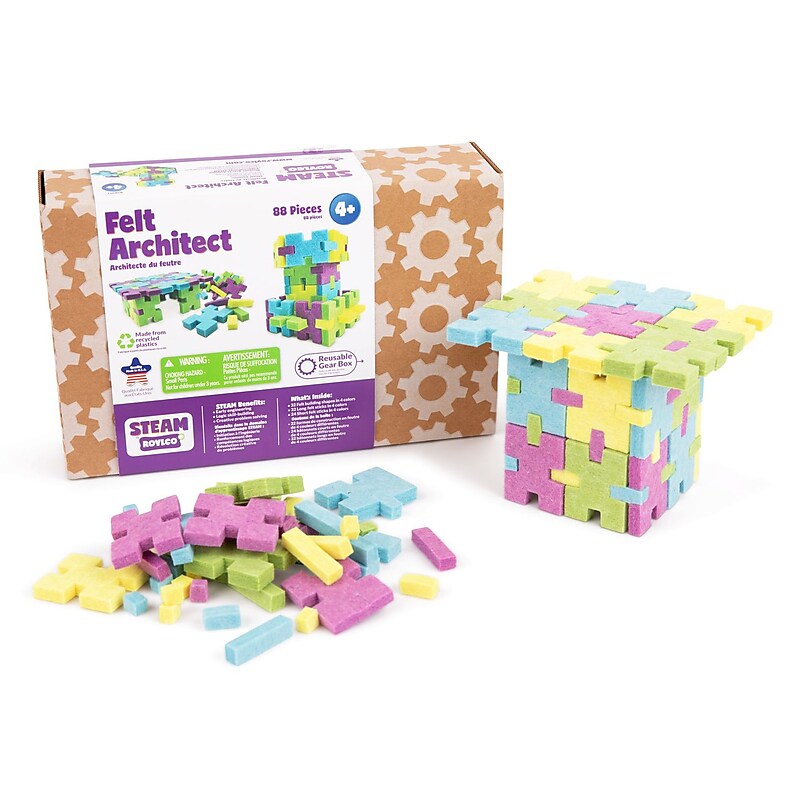 Roylco Felt Architect, 89 Pieces/Set (R-20313) image 1