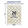 Avery Pearlized Ivory Burst Multipurpose Labels, 1.75", Ivory, 200/Pack (94607)~#|#~98D14CD9-5CCA-4C7A-B8E6E796BCCADA11_sc7