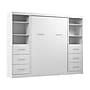 Bestar Nebula Full Murphy Bed and 2 Closet Organizers with Drawers (109W), White (25993-000017)~#|#~98D34FB3-892C-4329-90F6860CA727D10E_sc7