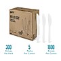 Perk™ Eco Compostable PLA Knife, Medium-Weight, White, 1800/Carton (PK56199CT)~#|#~98D5BCC0-D904-435C-B7E8C4DA6728DD90_sc7