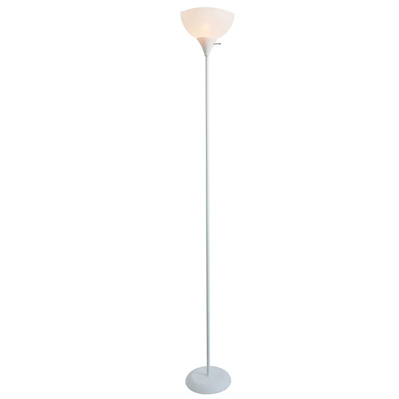 Newhouse Lighting Joey 71" Torchiere Floor Lamp, White (NHFL-JO-WH) image 1