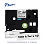 Brother P-touch Strong Adhesive Laminated Label Tape, ~3/4" x 26.2', Black on Matte Silver (TZeS941)~#|#~98D7EA94-7FA8-4483-81E6285A6AEC059C_sc7