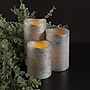 Lavish Home Flameless LED Candles, Silver, 3/Set (80-FC1003)~#|#~98D8DAD3-3228-45A8-87563695B5485F08_sc7