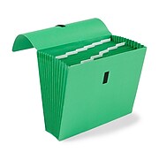 Staples Reinforced Expanding File with Flap, Letter Size, 13-Pocket, Assorted Colors (38299)