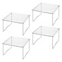 iDESIGN Stackable Cabinet Shelf Riser, Clear, 4/Pack (28988M2)~#|#~98DDF81B-C405-46C3-9352B90115C077E5_sc7