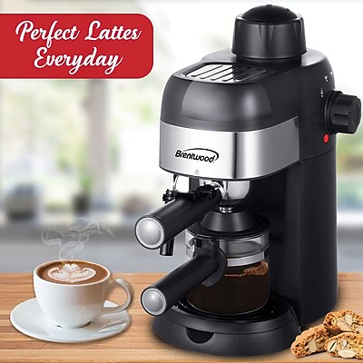 Brentwood 4-Cups Coffee & Espresso Machine, Black (BTWGA134BK) Sansujyuku sansujyuku.com