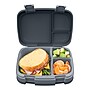 bentgo Fresh Bento Box, 3-Compartment, Charcoal, 39.2 oz. (BGOFR-2CH)~#|#~98DFF174-DDB4-4EDE-BDD5DEC20DEC4715_sc7