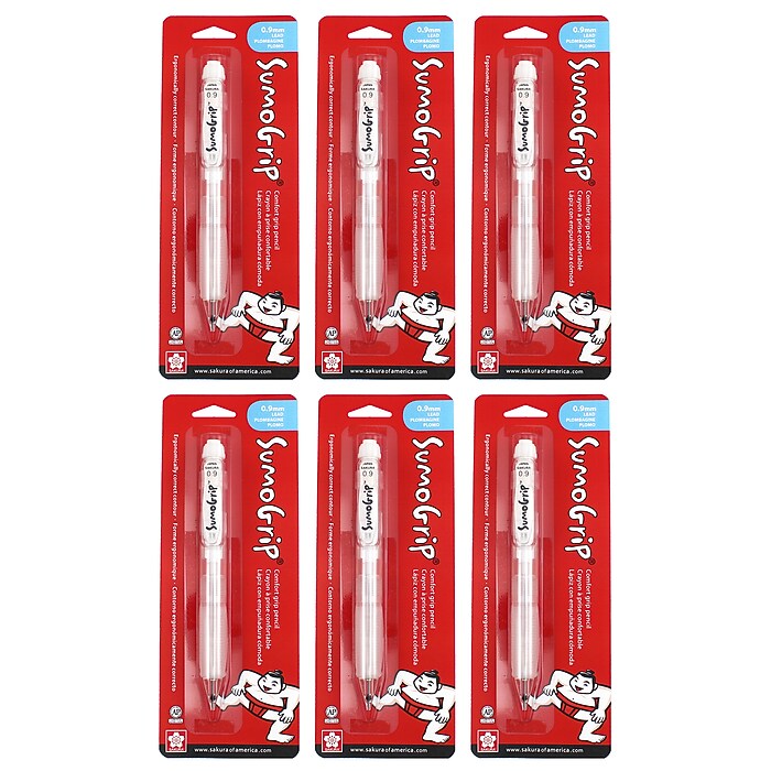 Sakura SumoGrip Pen, Liquid Ink, Multicolor Ink, 6/Bundle