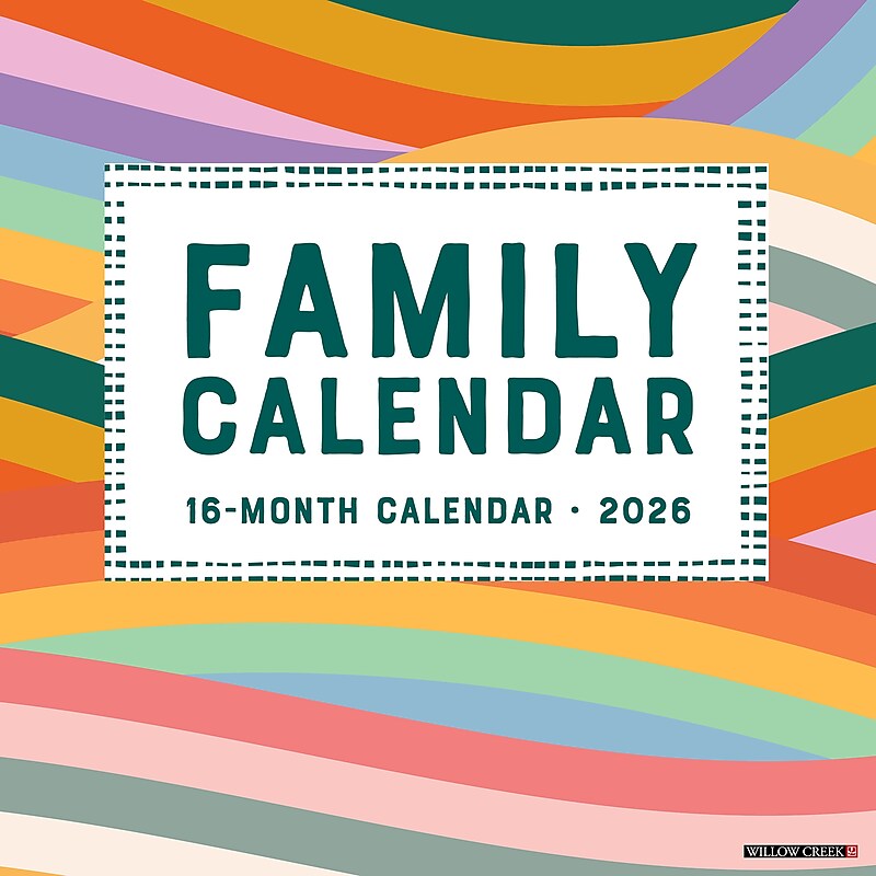 2026 Willow Creek Family Calendar 12" x 12" Monthly Wall Calendar (55427) image 1