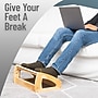 Mind Reader Adjustable Wooden Foot Rest with Anti-Slip Surface, 3 Height Levels, Brown (WOODREST-BRN)~#|#~98EF41D7-D6C4-452F-B0D51EFB46BAAB93_sc7