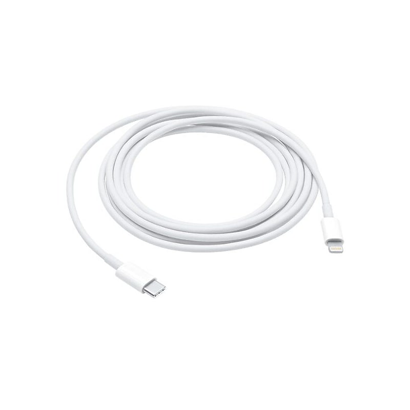 Apple Lighting to USB-C Charging Cable, 6.6 ft., White (MW2R3AM/A) image 1