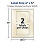 Avery Pearlized Ivory Rectangle Multipurpose Labels, 4" x 5", Ivory, 50/Pack (94253)~#|#~98F2CCAB-C451-4EB7-86E2E5DAFF309FEE_sc7