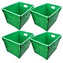 Flipside 44 Qt. Storage Tote, Green, 4/Pack (40152)~#|#~98F41BEF-2270-40AC-8589F6ED4244D257_sc7