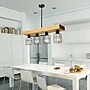 Lalia Home 4 Light Farmhouse Beam LED Pendant, Light Wood (LHC-1001-LW)~#|#~98F9DAF6-112B-453D-AE27B9CD464933A8_sc7