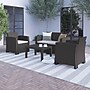 Flash Furniture Seneca Faux Rattan Chair, Loveseat and Table Set, Dark Gray, 4/Set (DADSF112TDKGY)~#|#~98FA458A-F52D-4985-8D8FBBEC4CD667AE_sc7
