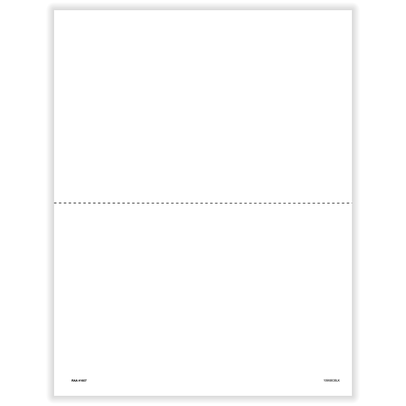 ComplyRight 2025 1095-B Tax Form, 1-Part, 2-Up, 500/Pack (1095BCBLK500) image 1