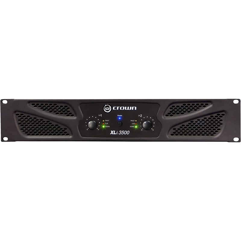 Crown XLi 3500 NXLI3500-0-US Amplifier, Black image 1