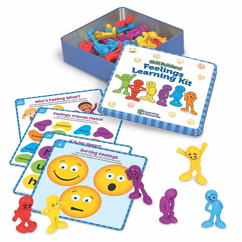 Learning Resources Skill Builders! Feelings Learning Kit, Multicolored (LER3386) image 1