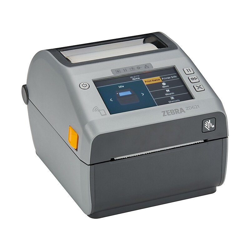 Zebra ZD6A142-D01L01EZ Direct Thermal POS Barcode Printer, USB/Serial/Ethernet/Bluetooth/Wi-Fi, Gray image 1