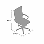 Boss Office Products Ergonomic CaressoftPlus Vinyl Swivel Executive Chair, White (B9471-WT)~#|#~9905CC79-7132-41F9-AFFBE6E545176FBE_sc7