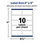 Avery Laser/Inkjet Rectangle Multipurpose Labels, 2" x 4", White, 250 Labels/Pack (94207)~#|#~9905EE58-5991-4F75-9D91BD9CE3826320_sc7