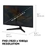 ViewSonic 24" FHD 200Hz LCD AMD FreeSync Gaming Monitor, Built-In Speakers, HDR10, Black (VX2429)~#|#~99067C23-E441-48C2-AD13576C39D16F51_sc7