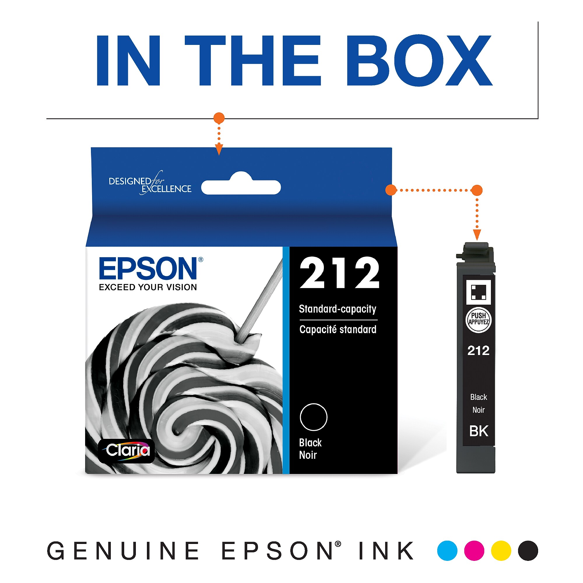 Epson T212 Black Standard Yield Ink Cartridge (T212120-S) Sansujyuku sansujyuku.com
