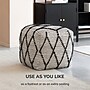 Anji Mountain Atlas Noir Fabric Rectangular Pouf Ottoman (AMBPF098-1917)~#|#~9918A0D0-303E-4670-9FB52BCC87ADADA0_sc7