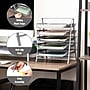 Mind Reader 5-Tier Stackable Paper Desk Tray Organizer, Metal, Silver (5TPAPER-SIL)~#|#~991CD04D-FD3A-4388-AD3752C1400C7C2B_sc7