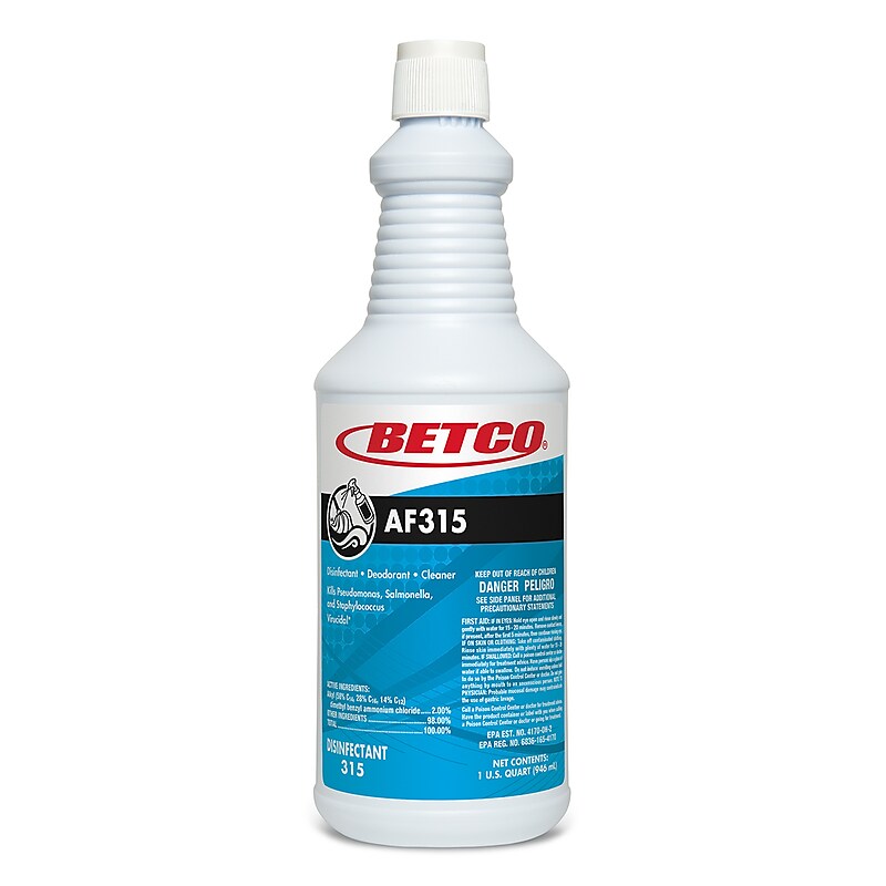 Betco AF315 Disinfectant Cleaner, Citrus Floral, 32 oz., 12/Carton (BET3151200) image 1