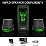 Enhance SB 2.1 Computer Speakers for Desktop with Subwoofer, Green LED Lights (ENPCSB2300GNWS)~#|#~9920204F-0A25-412C-8AE96284BDDA8BF5_sc7