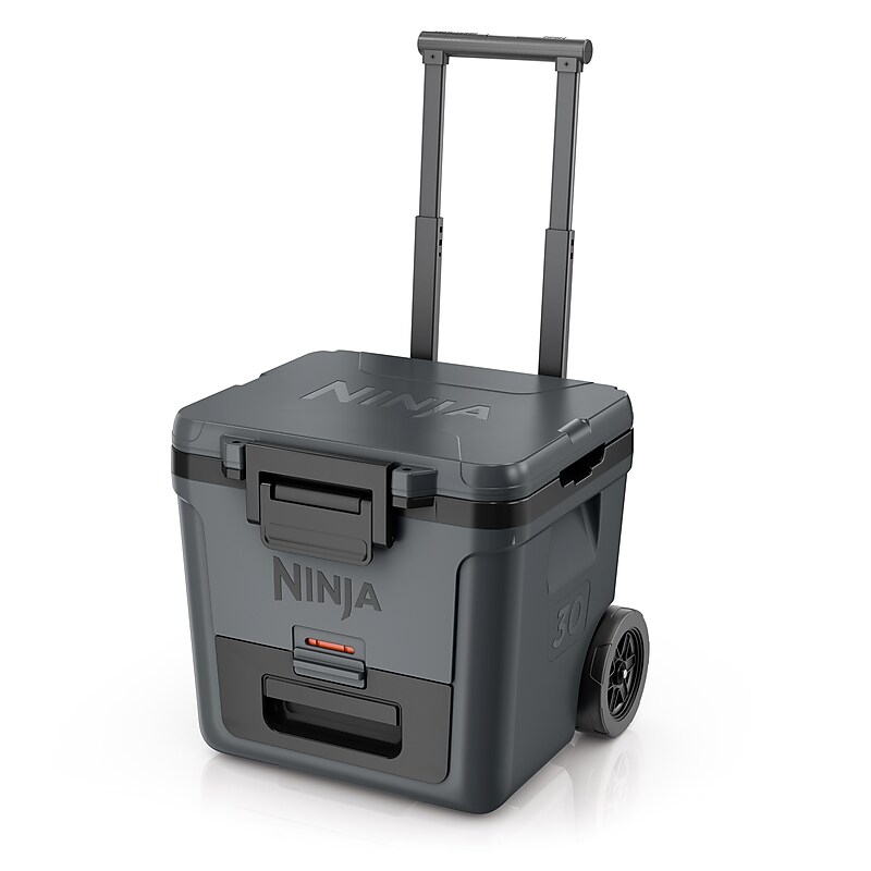 Ninja FrostVault 30-Qt. Wheeled Cooler with Cold Dry Zone, Charcoal Gray (FB230CG) image 1